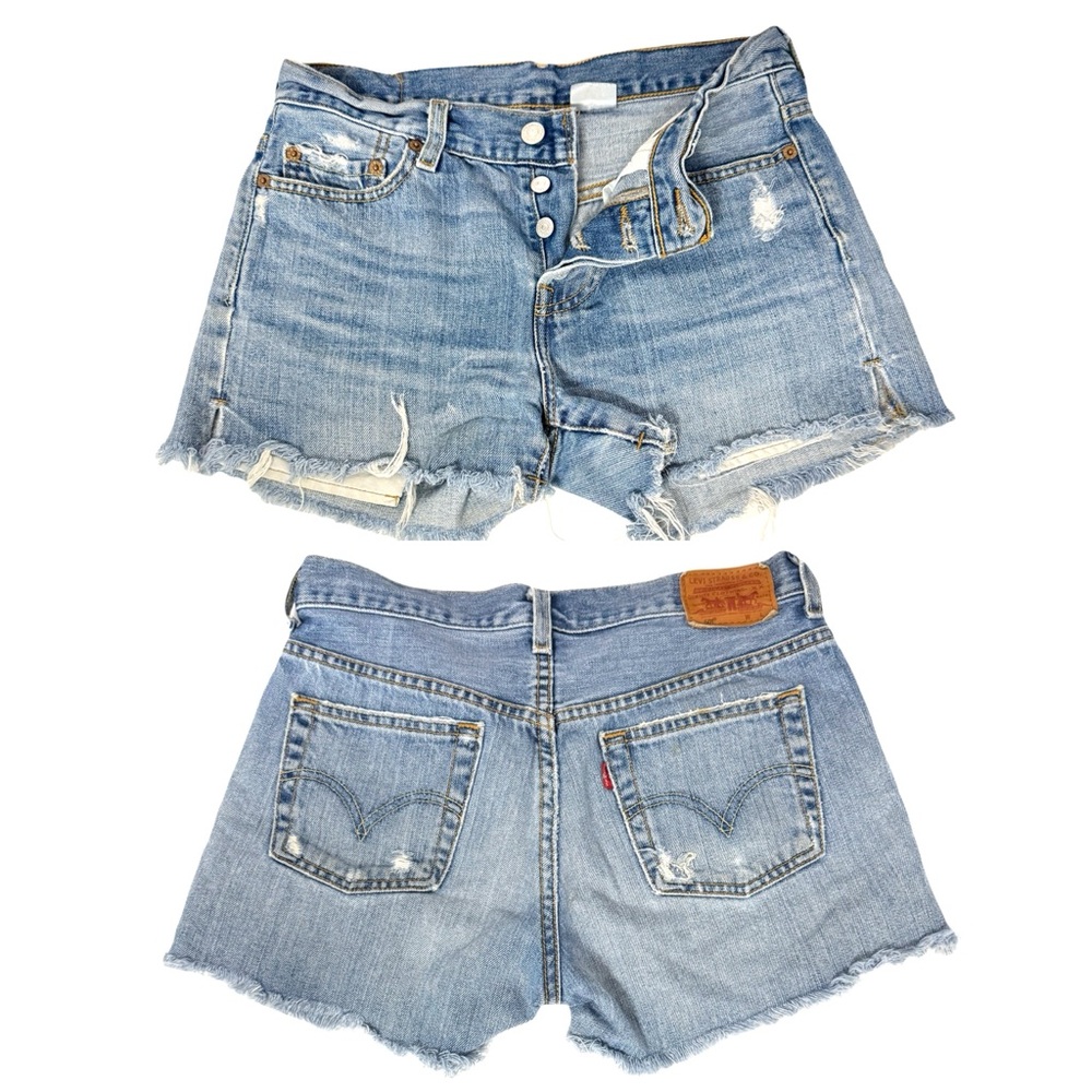 Levi’s 501 Denim Distressed Women Shorts Size 25